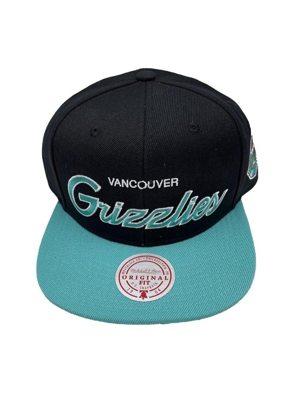 Mitchell & Ness Vancouver Grizzlies Team Script 2.0 Snapback Hat Adjustable Cap